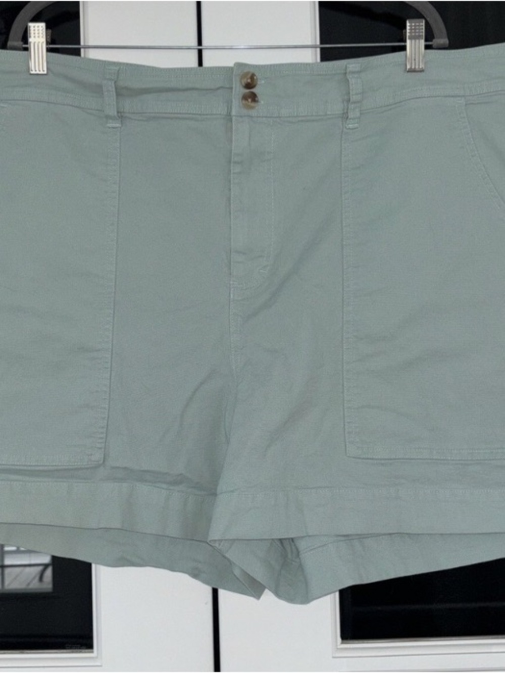a new day Sage Green High-Rise Utility Shorts